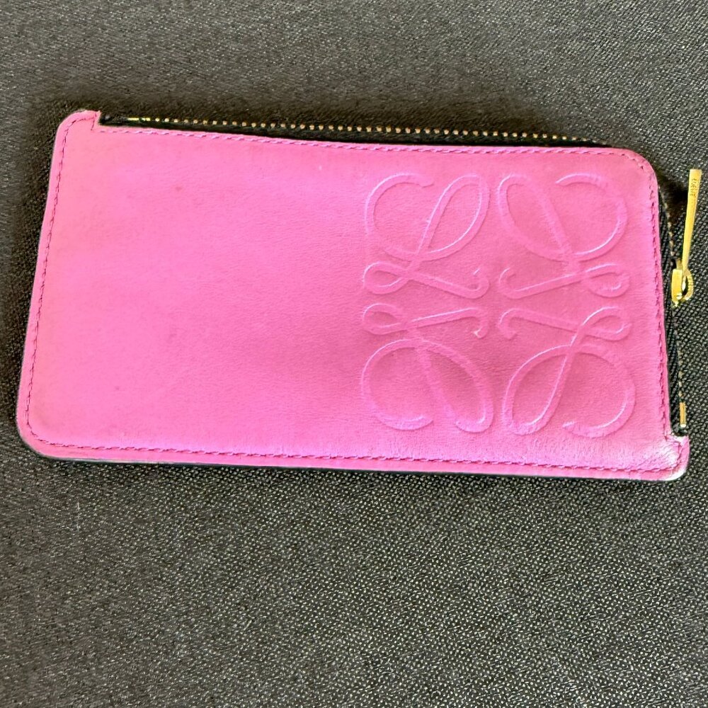 Loewe Pink Leather Wallet